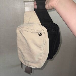 lululemon athletica Black and Cream Bag Set